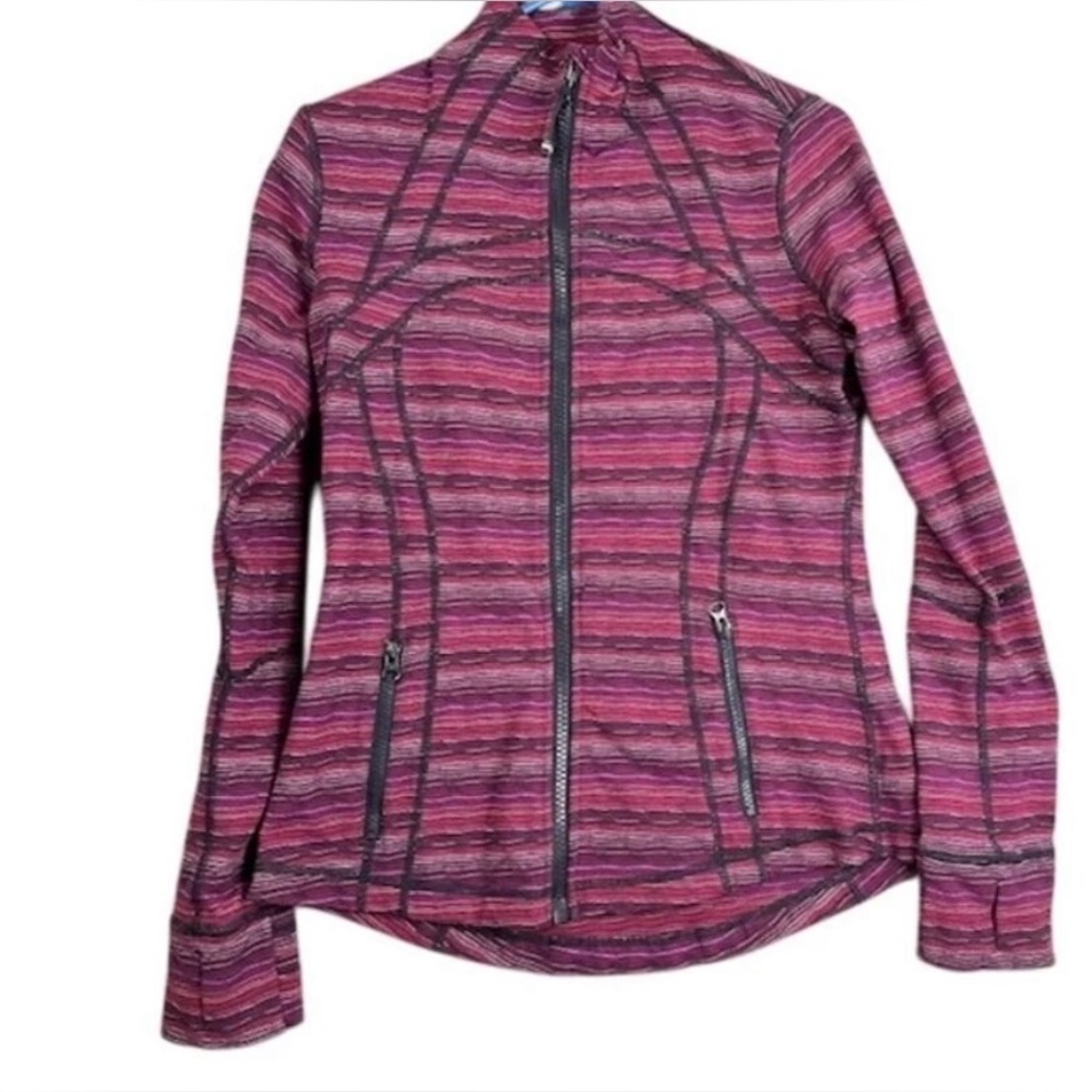 Lululemon Define Jacket in Space Dye Twist Regal Plum